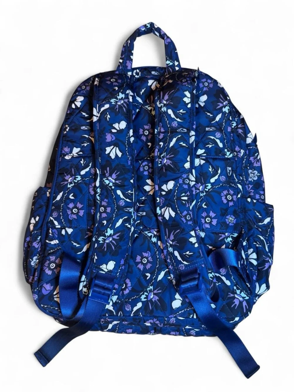 Vera Bradley Royal Blue Floral Quilted Backpack